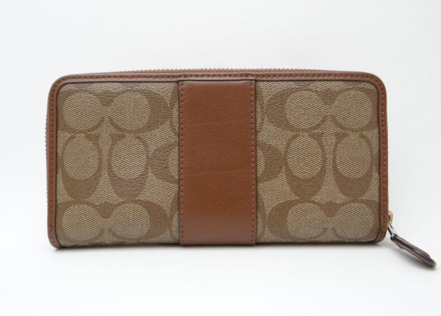 COACH コーチ F54630 シグネチャー ストライプ PVC ラウンドファスナー長財布 ブラウン<USED>【送料無料】 < ブランド COACH コーチ F54630 シグネチャー ストライプ PVC ラウンドファスナー長財布 ブラウン<USED>【送料無料】 < ブランドの