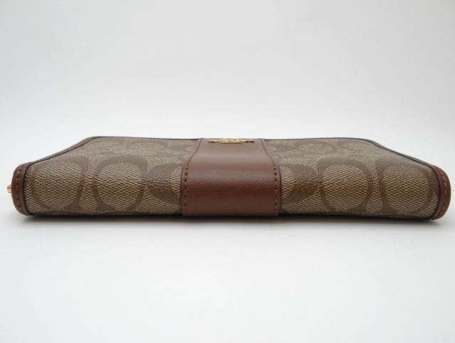 COACH コーチ F54630 シグネチャー ストライプ PVC ラウンドファスナー長財布 ブラウン<USED>【送料無料】 < ブランド COACH コーチ F54630 シグネチャー ストライプ PVC ラウンドファスナー長財布 ブラウン<USED>【送料無料】 < ブランドの