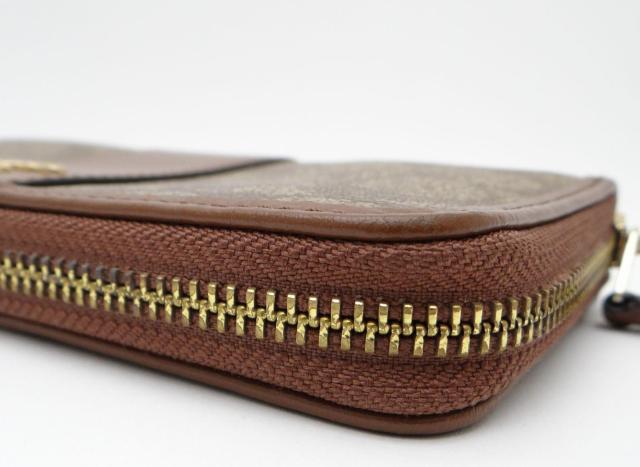 COACH コーチ F54630 シグネチャー ストライプ PVC ラウンドファスナー長財布 ブラウン<USED>【送料無料】 < ブランド COACH コーチ F54630 シグネチャー ストライプ PVC ラウンドファスナー長財布 ブラウン<USED>【送料無料】 < ブランドの