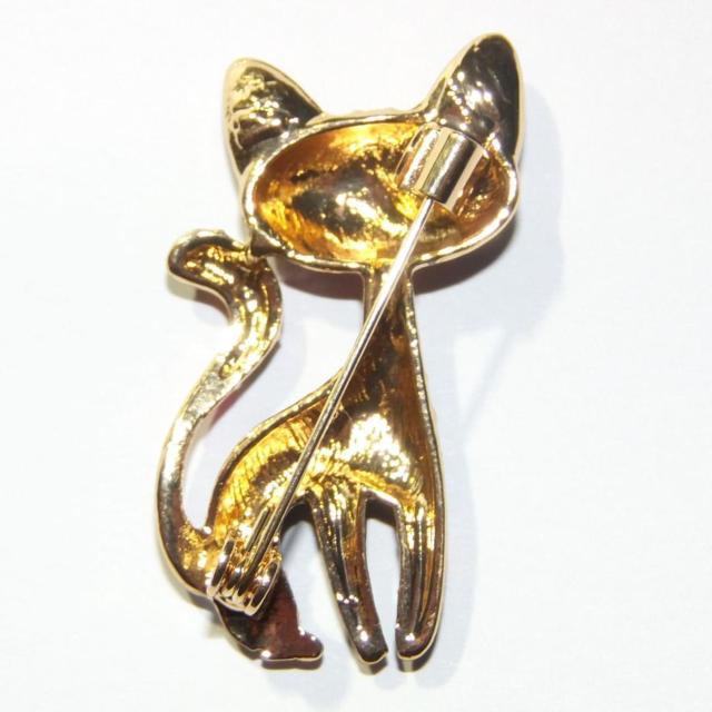 黒猫 クロネコ 猫 ネコ ねこ ピンブローチ ブローチ ピンバッジ バッジ ラペルピン < 女性アクセサリー/時計  黒猫 クロネコ 猫 ネコ ねこ ピンブローチ ブローチ ピンバッジ バッジ ラペルピン < 女性アクセサリー/時計の