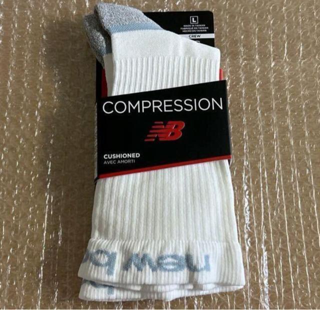 NEW BALANCE コンプレッションソックスクルー ソックス 白 L 25-27cm ニューバランス 靴下 コンプレッション < ブランド  NEW BALANCE コンプレッションソックスクルー ソックス 白 L 25-27cm ニューバランス 靴下 コンプレッション < ブランドの