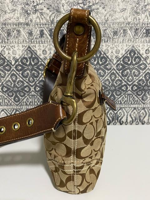 【良品】COACH コーチ シグネチャー ショルダーバッグ 斜め掛け ブラウン < ブランド  【良品】COACH コーチ シグネチャー ショルダーバッグ 斜め掛け ブラウン < ブランドの
