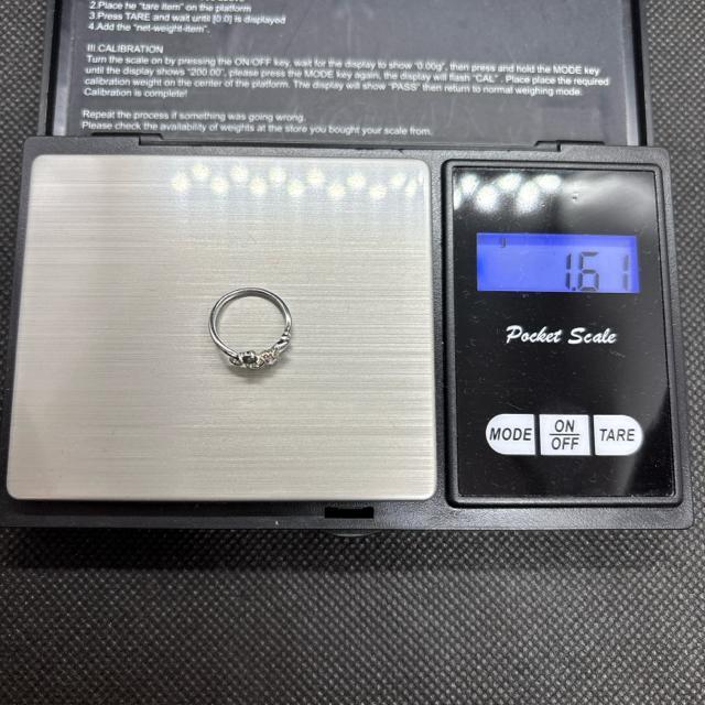 即決 Pt950 プラチナ 0.08 D0.04 0.01 リング 指輪 < 女性アクセサリー/時計 即決 Pt950 プラチナ 0.08 D0.04 0.01 リング 指輪 < 女性アクセサリー/時計の