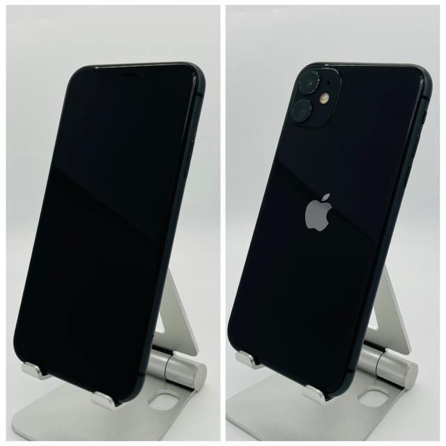 C 100% iPhone 11 64 GB SIM�t���[ �u���b�N �{�� �� �Ɠd/AV�� 