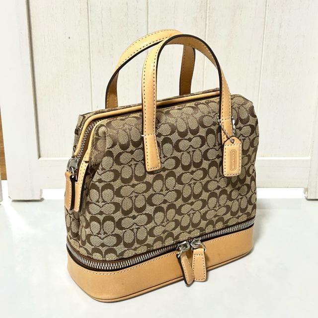 希少 Coach コーチ ヴィンテージ 2層式 ミニボストンバッグ ミニバッグ < ブランド 希少 Coach コーチ ヴィンテージ 2層式 ミニボストンバッグ ミニバッグ < ブランドの