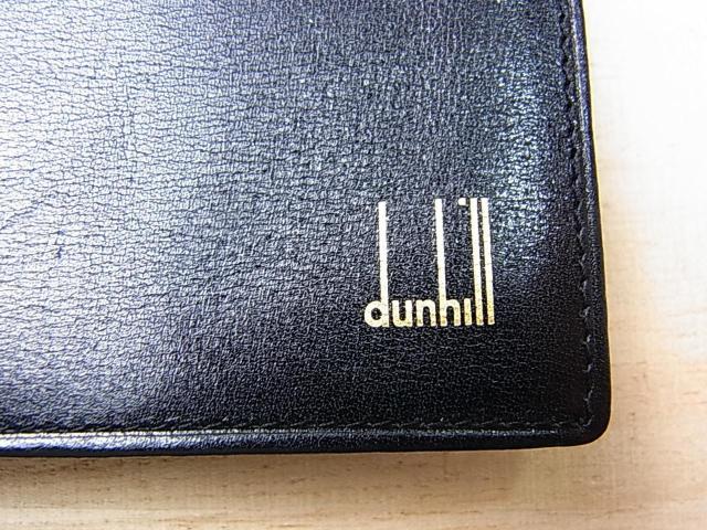 ◆正規品 美品 dunhill ダンヒル レザー札入れ財布 ドイツ製/艶カーフ・黒・箱なし < ブランド ◆正規品 美品 dunhill ダンヒル レザー札入れ財布 ドイツ製/艶カーフ・黒・箱なし < ブランドの