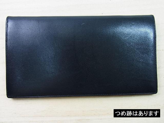 ◆正規品 美品 dunhill ダンヒル レザー札入れ財布 ドイツ製/艶カーフ・黒・箱なし < ブランド ◆正規品 美品 dunhill ダンヒル レザー札入れ財布 ドイツ製/艶カーフ・黒・箱なし < ブランドの