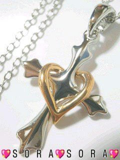 【プラチナ】2way♪ハートクロスネックレス 巾着袋付 ピンクゴールド < 女性アクセサリー/時計 【プラチナ】2way♪ハートクロスネックレス 巾着袋付 ピンクゴールド < 女性アクセサリー/時計の