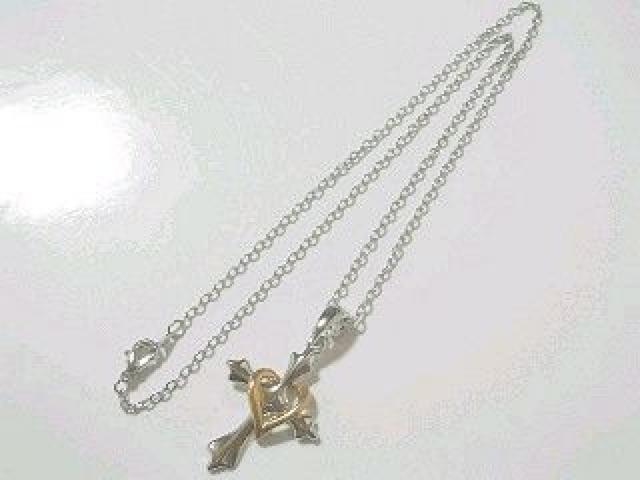 【プラチナ】2way♪ハートクロスネックレス 巾着袋付 ピンクゴールド < 女性アクセサリー/時計 【プラチナ】2way♪ハートクロスネックレス 巾着袋付 ピンクゴールド < 女性アクセサリー/時計の