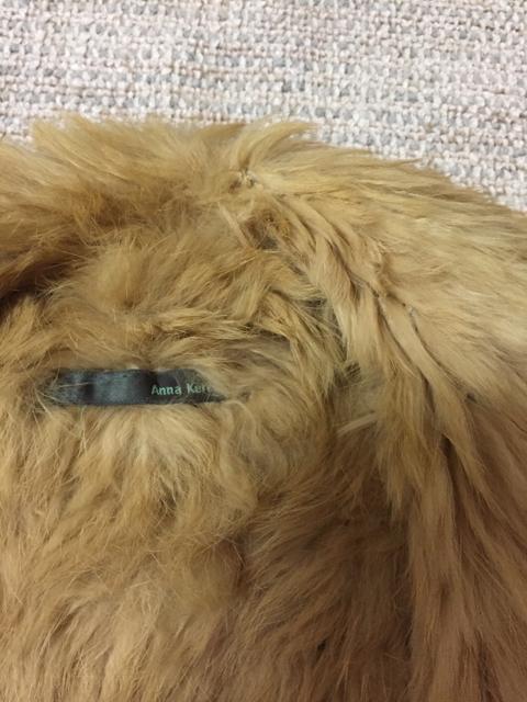 644.アンナケリー☆ラビットファーフリンジコート濃いめベージュ < 女性ファッション  644.アンナケリー☆ラビットファーフリンジコート濃いめベージュ < 女性ファッションの