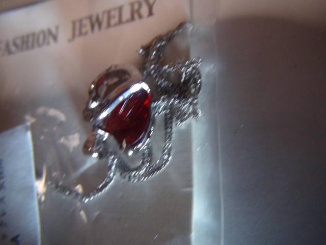 キュービックジルコニア シルバーリングネックレス新品!。 < 女性アクセサリー/時計  キュービックジルコニア シルバーリングネックレス新品!。 < 女性アクセサリー/時計の