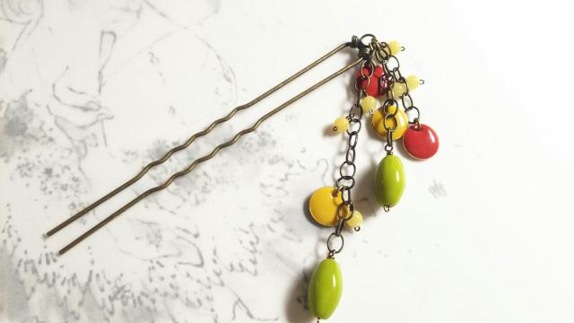 *レトロカラーのかんざし*21020 < 女性ファッション  *レトロカラーのかんざし*21020  < 女性ファッションの