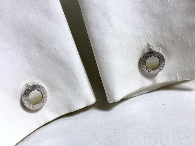 正規 限定 アルフレッドダンヒル ADロゴ シェル調タイガーアイ×SV オーバルロゴ文字カフス カフリンクス サークルリングボタン < ブランド  正規 限定 アルフレッドダンヒル ADロゴ シェル調タイガーアイ×SV オーバルロゴ文字カフス カフリンクス サークルリングボタン < ブランドの