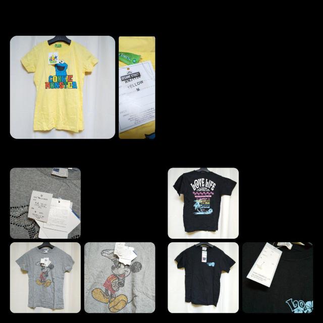 【まとめ売り】ミッキーマウス/クッキーモンスターなどTシャツ9枚★新品 < 女性ファッション  【まとめ売り】ミッキーマウス/クッキーモンスターなどTシャツ9枚★新品 < 女性ファッションの