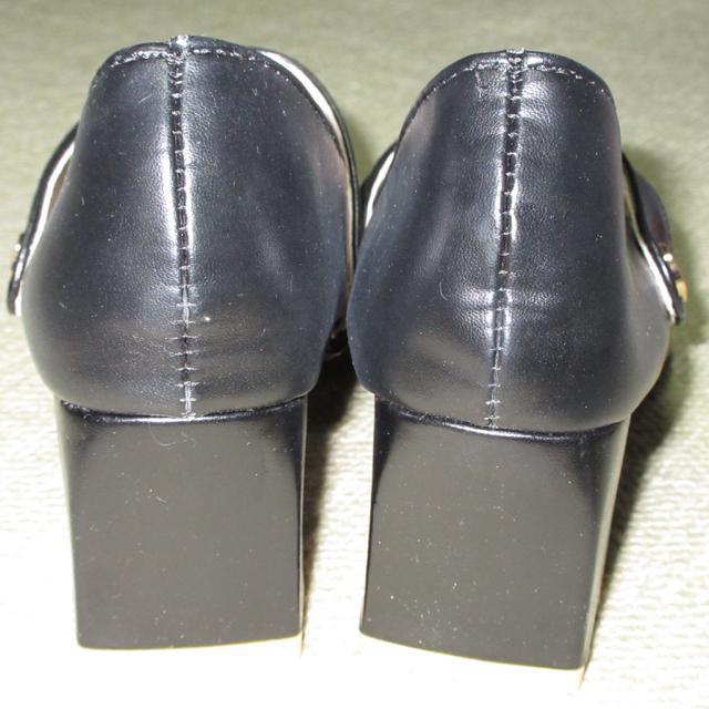 未使用☆ダブルストラップパンプス*太ヒール(ブラック) < 女性ファッション  未使用☆ダブルストラップパンプス*太ヒール(ブラック) < 女性ファッションの