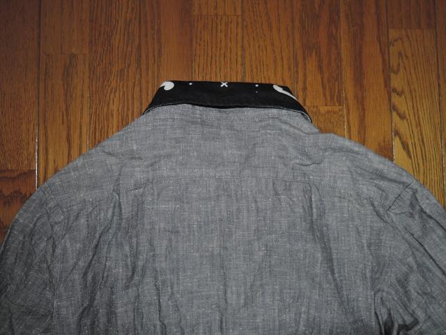 CHALLENGER チャレンジャー バンダナ柄シャツ S クレリック デニム シャンブレー < 男性ファッション  CHALLENGER チャレンジャー バンダナ柄シャツ S クレリック デニム シャンブレー < 男性ファッションの