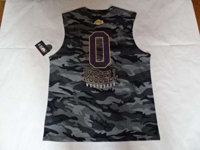 NBA公認 レイカーズ ラッセル ウェストブルック 迷彩ノースリーブUS S < レジャー/スポーツ  NBA公認 レイカーズ ラッセル ウェストブルック 迷彩ノースリーブUS S < レジャー/スポーツの