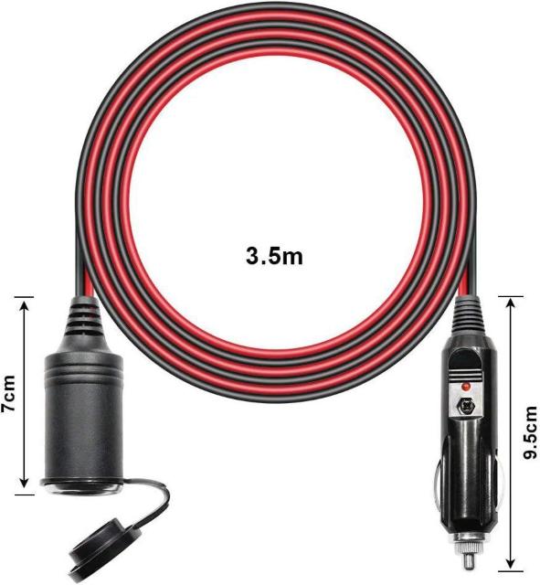 VK[\Pbg P[u 3.5M 12V/24Vp ԓdR[h ԃVK[A_v^[P[u  /oCN