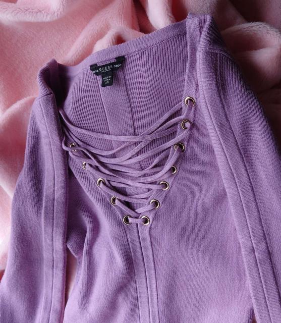 GUESSSELBY LACE-UP SWEATER DRESSFSEXY{fBRjbghXs13090