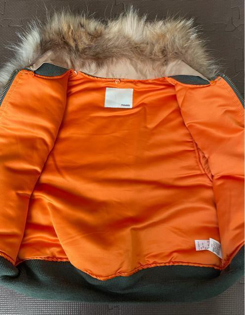 MOUSSY マウジー ファー付き ショート MA-1毛皮(タヌキ)使用 サイズ1ミリタリーカーキ M〜Lサイズ shelter < ブランド  MOUSSY マウジー ファー付き ショート MA-1毛皮(タヌキ)使用 サイズ1ミリタリーカーキ M〜Lサイズ shelter < ブランドの