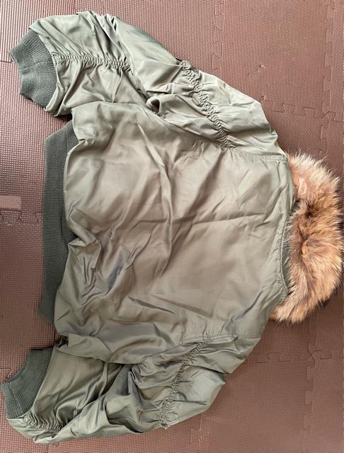 MOUSSY マウジー ファー付き ショート MA-1毛皮(タヌキ)使用 サイズ1ミリタリーカーキ M〜Lサイズ shelter < ブランド  MOUSSY マウジー ファー付き ショート MA-1毛皮(タヌキ)使用 サイズ1ミリタリーカーキ M〜Lサイズ shelter < ブランドの
