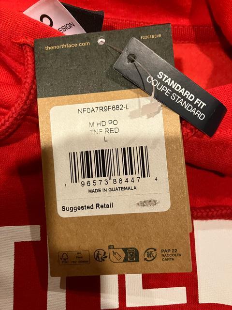 THE NORTH FACE p[J[ vI[o[ size L RED  uh 
