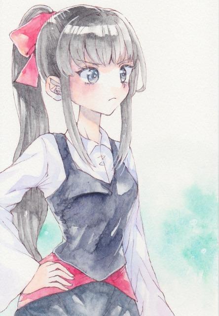自作イラスト「オリジナル/ポニテール」 < アニメ/コミック/キャラクター  自作イラスト「オリジナル/ポニテール」 < アニメ/コミック/キャラクターの