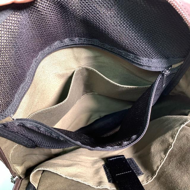 ARTISAN&ARTIST 本革 ナイロン リュック バックパック ブラウン レザー < 女性ファッション  ARTISAN&ARTIST 本革 ナイロン リュック バックパック ブラウン レザー < 女性ファッションの