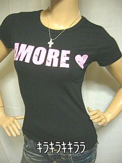 【Ra Iride/AMORE】《New》ラインストーン*ハートTeeシャツ<ブラックM> < ブランド  【Ra Iride/AMORE】《New》ラインストーン*ハートTeeシャツ<ブラックM>  < ブランドの