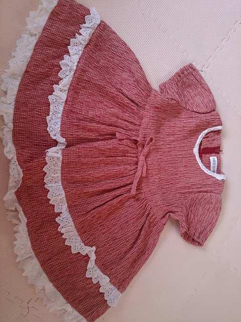 90  可愛い♪ワンピース  美品 < キッズ/ベビー  90  可愛い♪ワンピース  美品  < キッズ/ベビーの