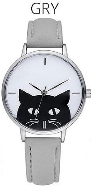 ★黒猫モノトーンシンプルレディース腕時計★GRY < 男性アクセサリー/時計  ★黒猫モノトーンシンプルレディース腕時計★GRY  < 男性アクセサリー/時計の