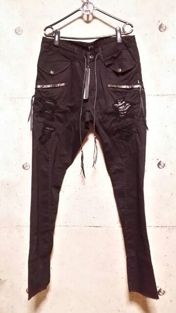 KMRIIケムリ COTTONSPANDEX CRUSH ENGINEER DROP TWILL PANTS 3 < ブランド  KMRIIケムリ COTTONSPANDEX CRUSH ENGINEER DROP TWILL PANTS 3  < ブランドの