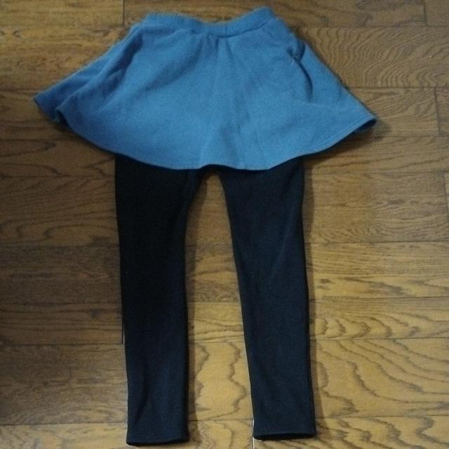 130 dev!rock 裏起毛 スカート付きレギンス 美品 < キッズ/ベビー  130 dev!rock 裏起毛 スカート付きレギンス 美品  < キッズ/ベビーの