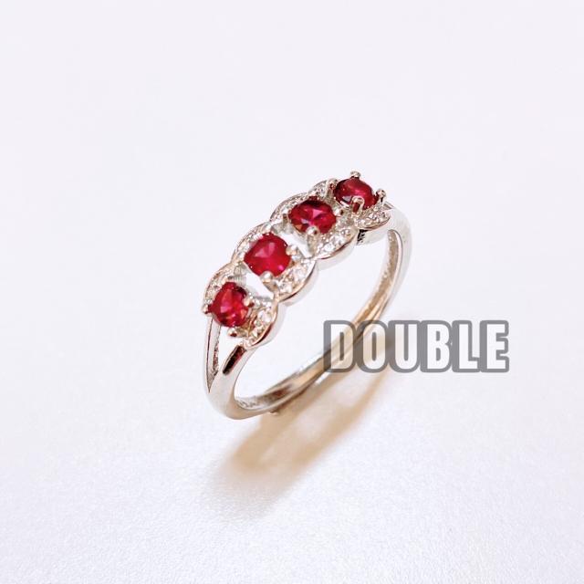 1ct(0.25ct×4)ガーネット 4宝石リング < 女性アクセサリー/時計  1ct(0.25ct×4)ガーネット 4宝石リング  < 女性アクセサリー/時計の