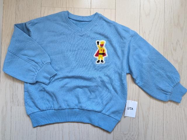 120★GITA★かわいいワッペン★裏毛トレーナー★新品★送料無料 < キッズ/ベビー  120★GITA★かわいいワッペン★裏毛トレーナー★新品★送料無料  < キッズ/ベビーの