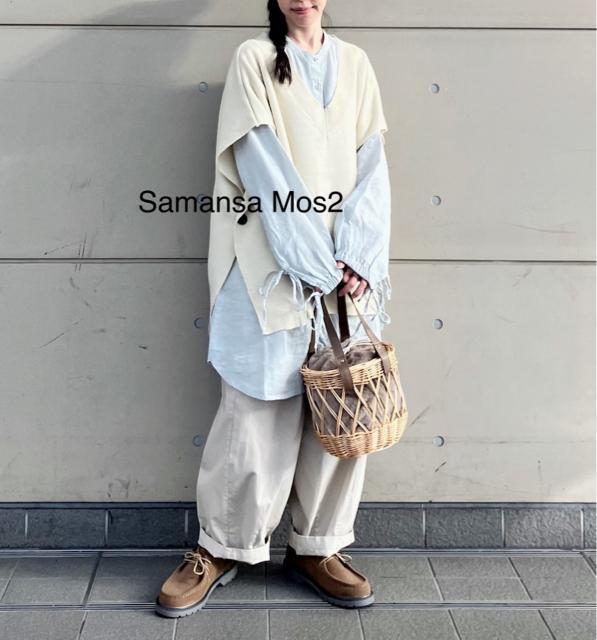 新品 Samansa Mos2★ゆったりベスト < 女性ファッション  新品 Samansa Mos2★ゆったりベスト < 女性ファッションの
