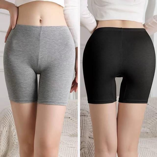 ロング丈ショーツ 4枚セット オーバーパンツ ハイウエスト 3丈分 下着 インナー ストレッチ シームレス 大きいサイズ < 女性ファッション  ロング丈ショーツ 4枚セット オーバーパンツ ハイウエスト 3丈分 下着 インナー ストレッチ シームレス 大きいサイズ < 女性ファッションの