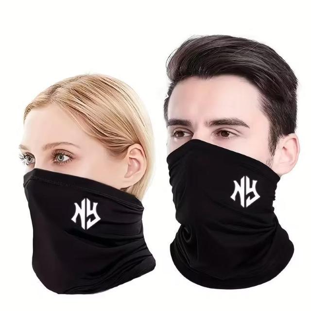 爆ヤス価格490円★NY ロゴプリント半面マスク - 通気性、速乾性、防塵性、日焼け止め、ポリエステルニット生地、クール&防風 黒 < 男性ファッション 爆ヤス価格490円★NY ロゴプリント半面マスク - 通気性、速乾性、防塵性、日焼け止め、ポリエステルニット生地、クール&防風 黒 < 男性ファッションの