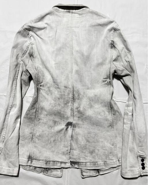 新品 近い美品 TORNADO MART トルネードマート 定価4万円程 加工 デニム ジャケット 細身 LL ロック ホストV系 < ブランド 新品 近い美品 TORNADO MART トルネードマート 定価4万円程 加工 デニム ジャケット 細身 LL ロック ホストV系 < ブランドの