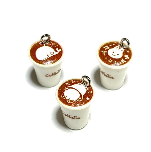 5366 カフェラテのセット 3個 樹脂パーツ アクセサリーチャーム ドリンク コーヒー < ペット/手芸/園芸 5366 カフェラテのセット 3個 樹脂パーツ アクセサリーチャーム ドリンク コーヒー < ペット/手芸/園芸の