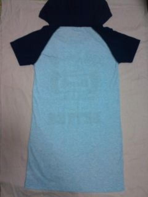 フード Tシャツワンピ ブルー新品アゲハ安室ギャル 激安 < 女性ファッション  フード Tシャツワンピ ブルー新品アゲハ安室ギャル 激安 < 女性ファッションの