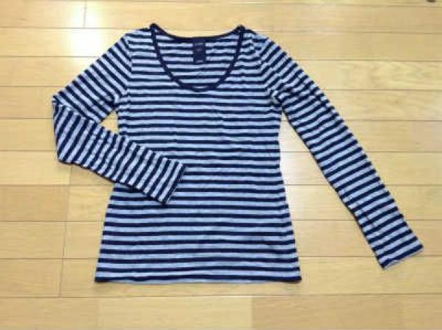 LE SOUK(ルスーク)ボーダーVネックカットソー2枚+ネックレス計3点セット < ブランド  LE SOUK(ルスーク)ボーダーVネックカットソー2枚+ネックレス計3点セット < ブランドの