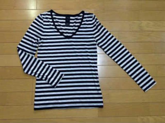 LE SOUK(ルスーク)ボーダーVネックカットソー2枚+ネックレス計3点セット < ブランド  LE SOUK(ルスーク)ボーダーVネックカットソー2枚+ネックレス計3点セット < ブランドの