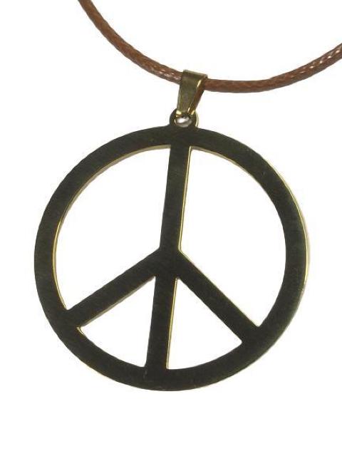 ピースマーク ネックレス チェーンブラウン トップゴールド ステンレス メンズ レディース ペンダント アクセサリー < 男性アクセサリー/時計  ピースマーク ネックレス チェーンブラウン トップゴールド ステンレス メンズ レディース ペンダント アクセサリー < 男性アクセサリー/時計の