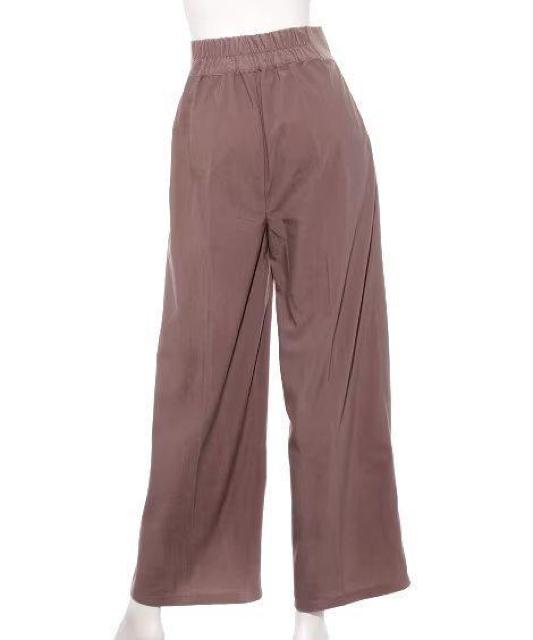 ★Ray Cassinレイカズン☆大人渋可愛いグレイッシュスモーキーピンク薄手コーデュロイお洒落センタータック♪ロングワイドパンツ < 女性ファッション  ★Ray Cassinレイカズン☆大人渋可愛いグレイッシュスモーキーピンク薄手コーデュロイお洒落センタータック♪ロングワイドパンツ < 女性ファッションの