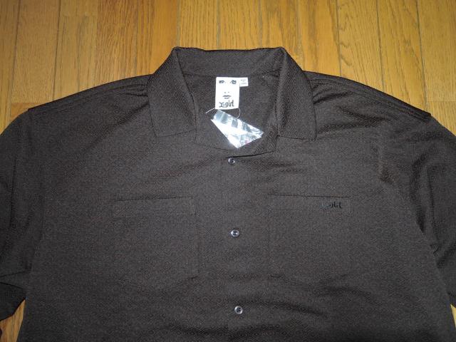 新品 X-girl エックスガール ダイヤ柄 ジャガード シャツ M 茶系 オーバーサイズ 長袖 JACQUARD ポリエステル < ブランド 新品 X-girl エックスガール ダイヤ柄 ジャガード シャツ M 茶系 オーバーサイズ 長袖 JACQUARD ポリエステル < ブランドの