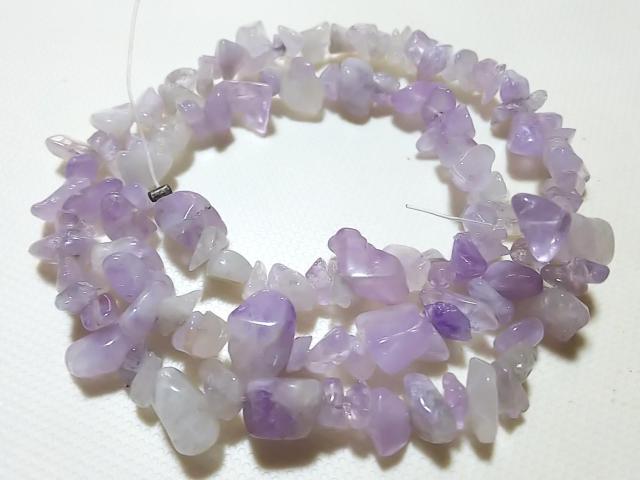 天然石★ラベンダーアメジスト さざれ 1連 < 女性アクセサリー/時計 天然石★ラベンダーアメジスト さざれ 1連 < 女性アクセサリー/時計の