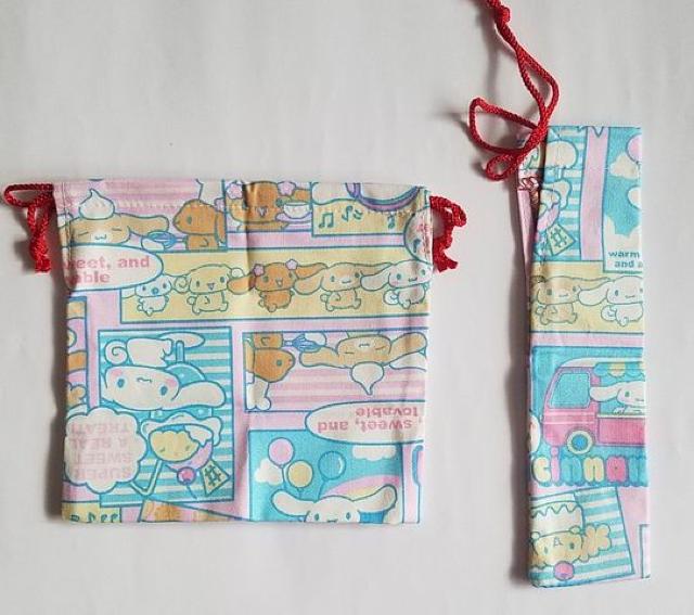 75K 超レア生地 ご縁感謝★【本日限定】 箸入れ&コップ入れ巾着 2点set(^o^)ハンドメイド < キッズ/ベビー  75K 超レア生地 ご縁感謝★【本日限定】 箸入れ&コップ入れ巾着 2点set(^o^)ハンドメイド < キッズ/ベビーの