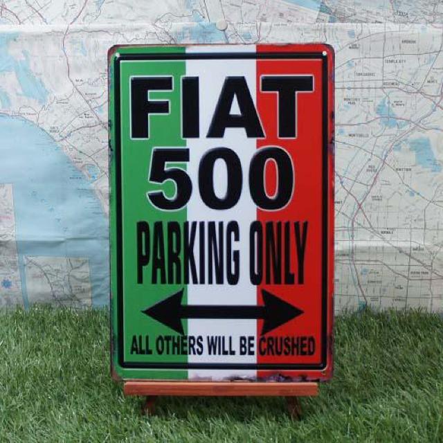 新品【ブリキ看板】Fiat500/フィアット500 Parking Only < ホビー  新品【ブリキ看板】Fiat500/フィアット500 Parking Only  < ホビーの