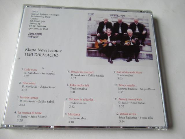 クロアチアの有名なアカペラ・グループ、Tebi DalmacijoのCD「 Klapa Novi Jezinac 」 < CD/DVD/ビデオ  クロアチアの有名なアカペラ・グループ、Tebi DalmacijoのCD「 Klapa Novi Jezinac 」 < CD/DVD/ビデオの